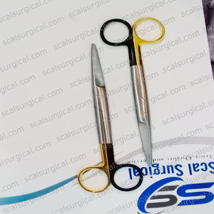 กรรไกรตัดเส้นเอ็น Stevens ระดับมืออาชีพ ขนาด 11.5 ซม. ด้ามจับสีทอง ทำจากสแตนเลสสตีลคมกริบ สำหรับการผ่าตัด - Product Image 4