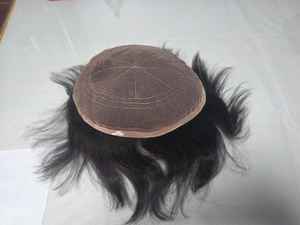 ท็อปเป้ผมแท้แบบเต็มศีรษะสำหรับผู้ชาย ผมอินเดียเรมี่ แบบลอน ความหนาแน่น 100% ความยาวสั้น TAZ HAIR BANGLADESH - Product Image 5