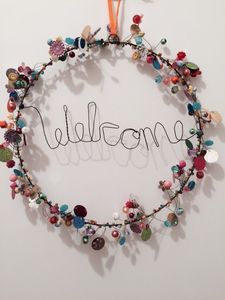Heart Shape Metal Ornament With Crystal Dangles Vintage Handicraft Decor - Product Image 2