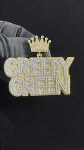 Pendentif Couronne Personnalisée Hip Hop en Moissanite, Pendentif Lettre Prénom Sertie de Moissanites, Breloques Luxe en Moissanite, Pendentif en Argent 925 - Product Image 5