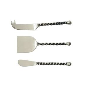 Juego de Quesos de Metal de 3 Piezas con Mango Forjado a Mano, Nuevo Juego de Quesos de Metal, Juego de Cubiertos de Metal, Precio al por Mayor - Product Image 1