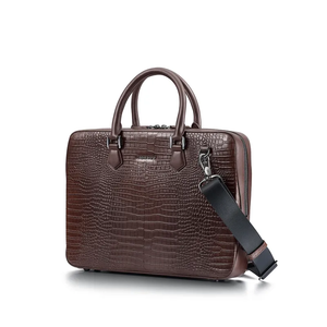 Modern Business Laptop Messenger <b>Bag</b> Genuine Leather Crossbody Sling Carry Durable Protective Design Portable for Office Travel - Product Image 4