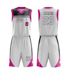 Maillot de basket-ball en polyester à col en V, séchage rapide, toutes saisons, nouveau style, le plus vendu, vente en gros, dernière collection - Product Image 3