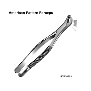 Forceps d'extraction dentaire ergonomiques en acier inoxydable, modèle américain, certifiés CE, garantie de 2 ans, Roboz Tech Pakistan - Product Image 5