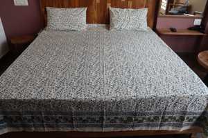 Hand Block Print Bedsheet Set Cotton Cambric Bedding Indian Handmade <b>Bedspread</b> with Pillow Covers Queen <b>King</b> Size - Product Image 2