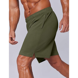 Pantalones Cortos Deportivos para Hombre con Capa Interior Transpirable y Aberturas Laterales para Correr y Hacer Ejercicio - Product Image 5