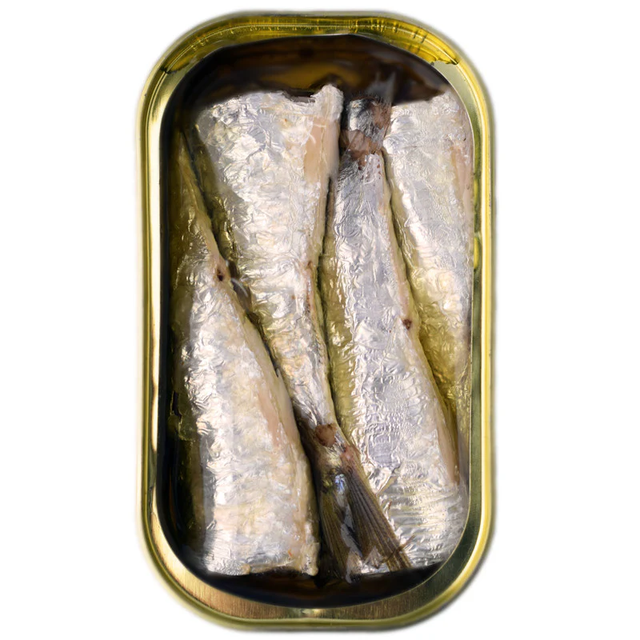 High Quality 100% Natural Fresh 0.125kg Thai Canned Sardines Vegetable Oil Brine Sauce Body TH;12 Origin 24 Months Shelf Life