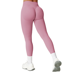Legging de yoga et fitness taille haute à carreaux pour femme, 100 % nylon, sans couture, respirant, avec cordon de serrage, contrôle du ventre, prix équitable - Product Image 1