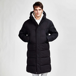 Nouvelle arrivée : veste d'hiver personnalisée pour homme, légère, longue, matelassée, avec capuche, en duvet de canard, manteau d'hiver - Product Image 4