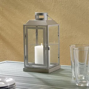 Lanternes décoratives carrées artisanales en métal, décoration intérieure de style industriel, Saint-Valentin, Zahid Exports - Product Image 3