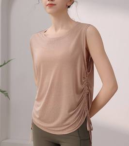 Chaleco Deportivo Estándar 100% Algodón para Mujer, Blusa sin Mangas de Secado Rápido y Transpirable, Top de Yoga y Entrenamiento, Totalmente Tejido - Product Image 2