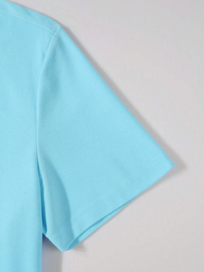 T-shirt décontracté à manches courtes pour homme, couleur contrastée, style estival (coupe aléatoire), formel - Product Image 3