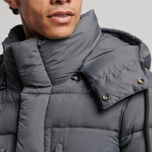 Stylish Long Puffer <b>Jacket</b> With Quilted Layers Warm Lining And Secure Front Closure For Winter Long Puffer <b>Jacket</b> - Product Image 3
