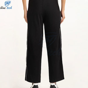Pantalones Deportivos de Pierna Ancha para Mujer, Cintura Alta con Cordón, Pantalones Casuales, Ropa Deportiva Cómoda, Corte Regular, 100% Algodón - Product Image 6