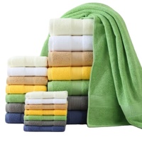 Serviette d'hôtel en coton sur mesure, très vendue, absorbant l'eau, 100% coton égyptien, serviettes de bain, de main et de visage de luxe, ensemble de serviettes de bain