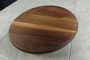 Wood Double Tier <b>Rotating</b> Tray Smooth-Spin Lazy Susan for Tabletop Spice Serving - Product Image 4