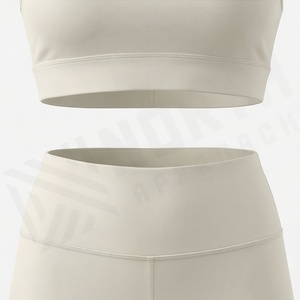 Ensemble de yoga pour femmes, 2 pièces, vêtements de fitness, soutien-gorge de sport, shorts, vêtements de sport pour la salle de sport, entraînement, exercice, antibactérien - Product Image 5