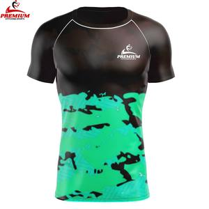 Camiseta de compresión Rash Guard para hombre, sublimada, de licra, para gimnasio, surf, buceo. - Product Image 4