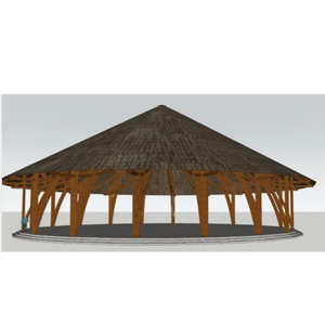Casa Prefabricada Moderna de Bambú Ecológica, Tipo Bungalow, con Garantía de 3 Años, para Restaurante o Vivienda, de 50-200 m², con Vista Panorámica de 360°, en Vietnam - Product Image 3