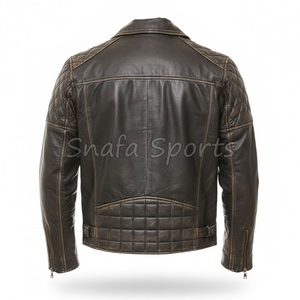OEM Services High Quality Custom Design Men Leather Jacket New Design Leather Jacket For Men Made In Pakistan - Product Image 2