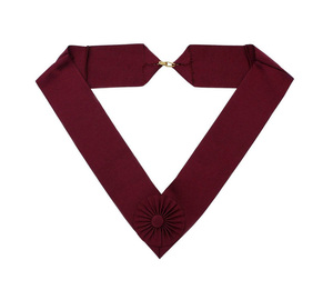 Collar Ceremonial Past Rank Royal & Select Masters con Cinta Marrón, Regalia Premium, Collar Ceremonial, Regalia Fraternal, Masónica - Product Image 1