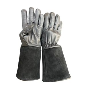 Gants de soudure en cuir durables, résistants à la chaleur et aux coupures, à manches longues, avec logo personnalisé, respirants et anti-vibrations pour la menuiserie - Product Image 3