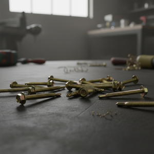 Vis autoperceuse à tête hexagonale en acier au carbone PDC classe 8, filetage standard, revêtement galvanisé au phosphate de zinc, mesure en pouces - Product Image 1