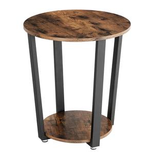 Industrial Style Metal And <b>Wooden</b> Top Antique Living Room Furniture <b>Rustic</b> Retro Mini Round Coffee <b>Table</b> - Product Image 3