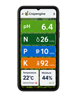 Sensor Nutrisi Tanah pH NPK Kelembaban EC Analisis Real-time Melalui Aplikasi Seluler