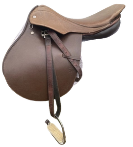 Silla de Montar Inglesa Premium de Cuero Hecha a Mano, Cómoda, Duradera, Ajuste Seguro, Ligera, para Equitación - Product Image 1