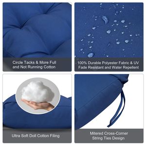 Cojín para Silla Mecedora Adirondack de Respaldo Alto, Impermeable, para Todo Clima, para Patio, Jardín, Cojín para Asiento de Silla Mecedora - Product Image 4