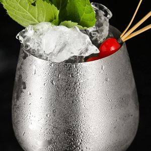 Verres à vin en acier inoxydable 300 ml, écologiques, compatibles lave-vaisselle, design classique, vente en gros personnalisée pour bars – Nouveauté très demandée - Product Image 4
