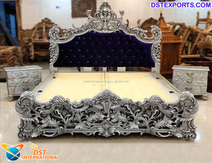 Ensemble de meubles de chambre à coucher en teck de qualité supérieure, finition noire moderne, ensemble de meubles de chambre à coucher Royal Maharaja au prix d'usine au Royaume-Uni - Product Image 3