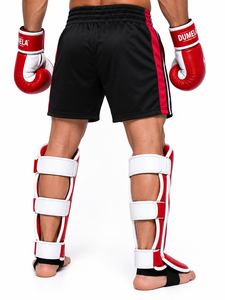 New Wholesale DUMELA INTERNATIONAL Martial Arts Kick Boxing Taekwondo <b>Shin</b> <b>Guards</b> Leather Durable Customizable <b>MMA</b> Equipment - Product Image 5
