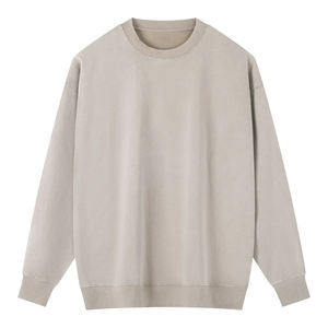 Suéter Unisex con Logotipo Personalizado, Jersey de Punto con Cuello Redondo, Tejido de Algodón y Felpa, Estilo Urbano Vintage - Product Image 3