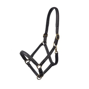 Halters équestres d'équitation en cuir véritable confortables et réglables disponibles dans des tailles et des couleurs personnalisées - Product Image 5