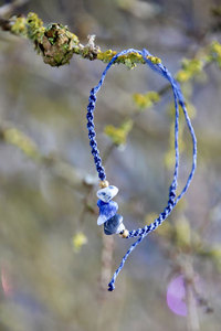 Collier en macramé d'améthyste fait main, vente en gros, style bohème, cordon violet tressé, éclats de cristal, fournisseur de bijoux en pierres précieuses - Product Image 3