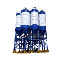 Zeyu 19m 100 Ton Q235 Mini Portatif Endüstriyel Çimento Silosu Çelik Uçucu Kül Civatalı Çimento Tozu Silosu PLC'li