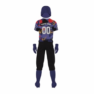 Maillot de baseball personnalisé 100 % polyester, léger, antibactérien, respirant, séchage rapide, dégradé de couleurs pour équipe - Product Image 3