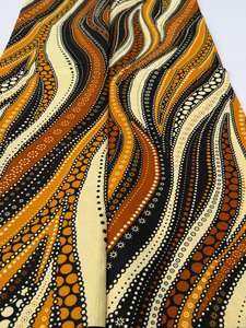 Tela de algodón con estampado de cera africana, calidad Premium de Freetown para vestidos elegantes, trajes tradicionales y decoración del hogar - Product Image 6