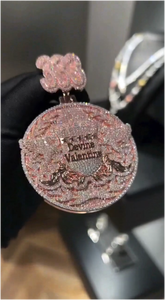 Pass Diamond Tester Iced Out Moissanite <b>Name</b> Pendant Custom 925 Silver VVS Diamond Hip Hop Letter Pendant Link <b>Chain</b> for Gift - Product Image 2