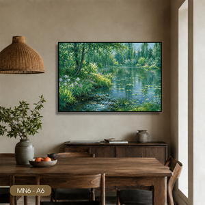 Peinture sur toile vintage très vendue, art mural en soie, décoration intérieure, art décoratif classique, fabrication OEM au Vietnam, marque HALO - Product Image 2