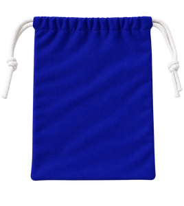 Sac cadeau en coton bleu avec cordon de serrage, prêt à être expédié, personnalisable avec logo, pochette d'emballage pour bijoux, cartes, voyages - Product Image 3