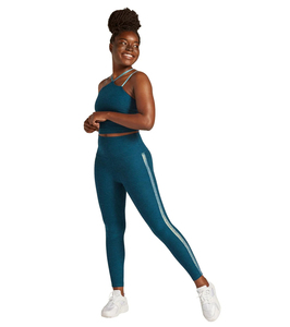 High Quality Customized Yoga Fitness <b>Leggings</b> High Waist Elastic Waist Solid Spandex/Polyester Quick Dry Breathable for Online - Product Image 1