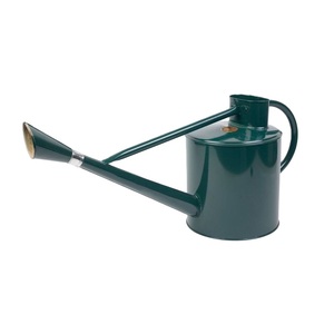 Arrosoir en métal au design attrayant, finition verte, support pour pot de fleurs, idéal pour la maison, l'extérieur et le jardin, fournitures de jardinage, seaux à eau - Product Image 5