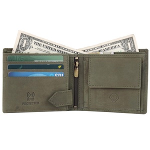 Excellent Quality <b>Men</b> Leather <b>Wallet</b> Purse with Secure <b>Card</b> Storage, Soft Genuine Leather for Business and Travel Use For Sale - Product Image 5