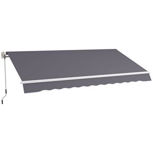 Tenda Parasole Manuale Retrattile 12 X 10 Regolabile per Esterni, Design Versatile - Product Image 1