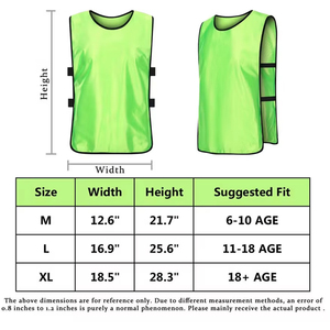 100% Cotton High Quality Classic Football <b>Training</b> <b>Bib</b> Vest Custom Logo Design Breathable Quick Dry Anti-Bacterial Adjustable - Product Image 6