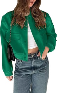 Veste universitaire pour femmes de haute qualité, respirante, mode urbaine, fabrication en gros - Product Image 2