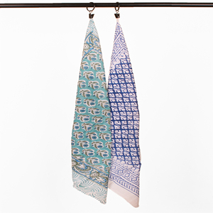 Luxury Eco Friendly Soft Cotton Block Print Bandana 21X21 Inch Custom Neck Scarf Manufacturer Exporter Bulk Supplier - Product Image 1